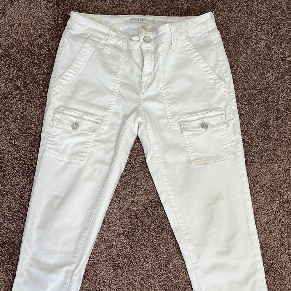 JOIE So Real Skinny Cargo Jeans in Fog